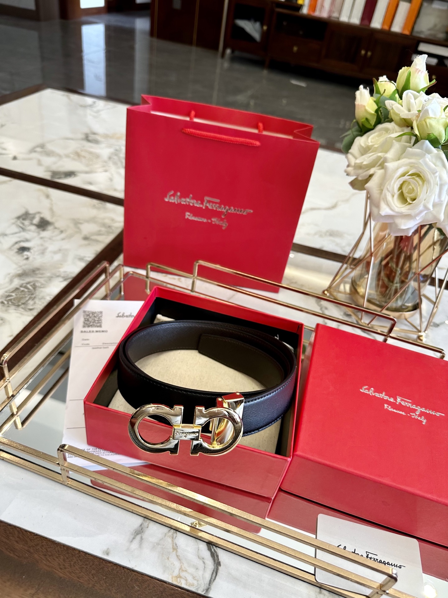 Ferragamo belt model 13